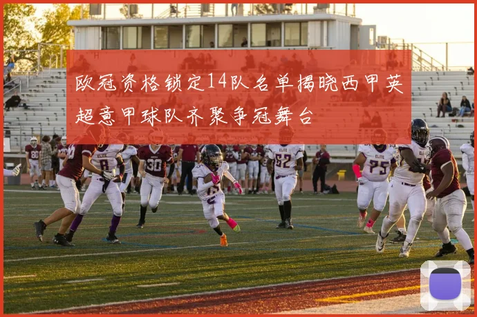 欧冠资格锁定14队名单揭晓西甲英超意甲球队齐聚争冠舞台